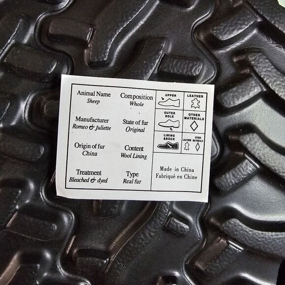 Bearpaw Size 9 Women's Drew Black Suede Wool Lined Ankle Pull On Boots NEW - Picture 9 of 11